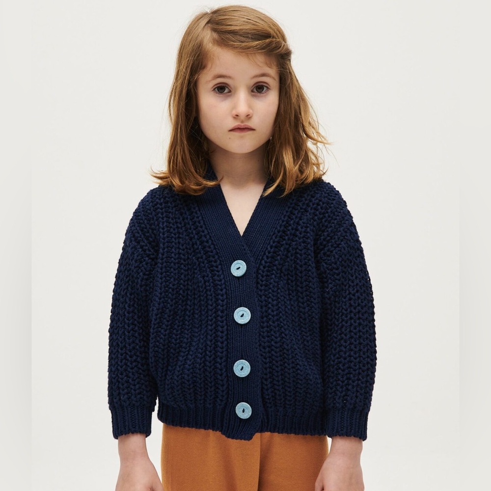 Kids babaa cardigan no18 in navy